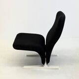 Artifort Concorde F780 armchair black by Pierre Paulin