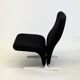 Artifort Concorde F780 armchair black by Pierre Paulin