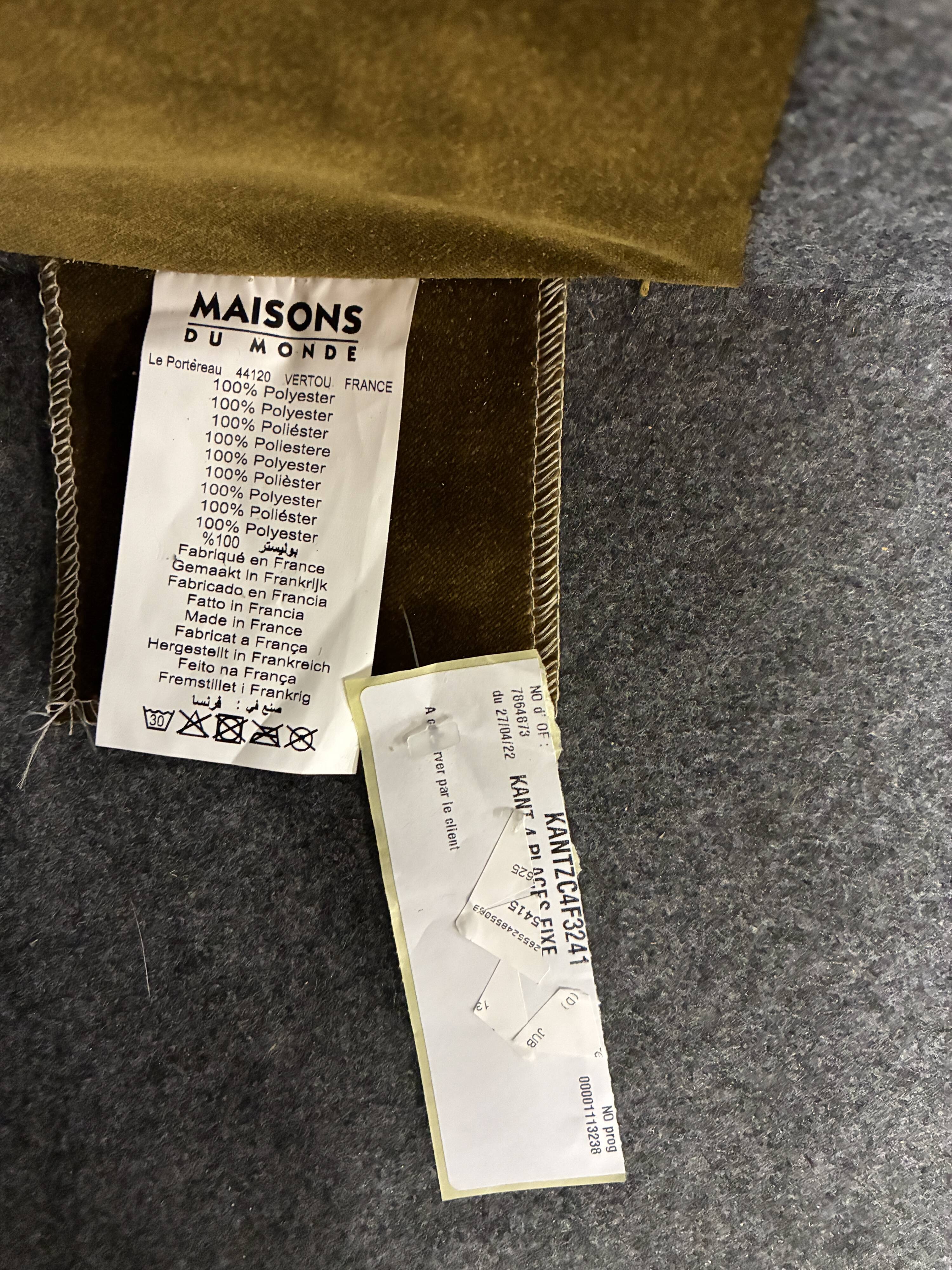 Large velvet sofa Kant 3/4 seats