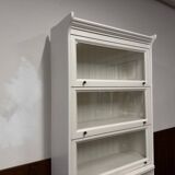 Classic English White Globe Wernicke Bookcase