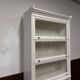 Classic English White Globe Wernicke Bookcase