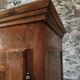 Armoire à linge, bonnetière ancienne en merisier français