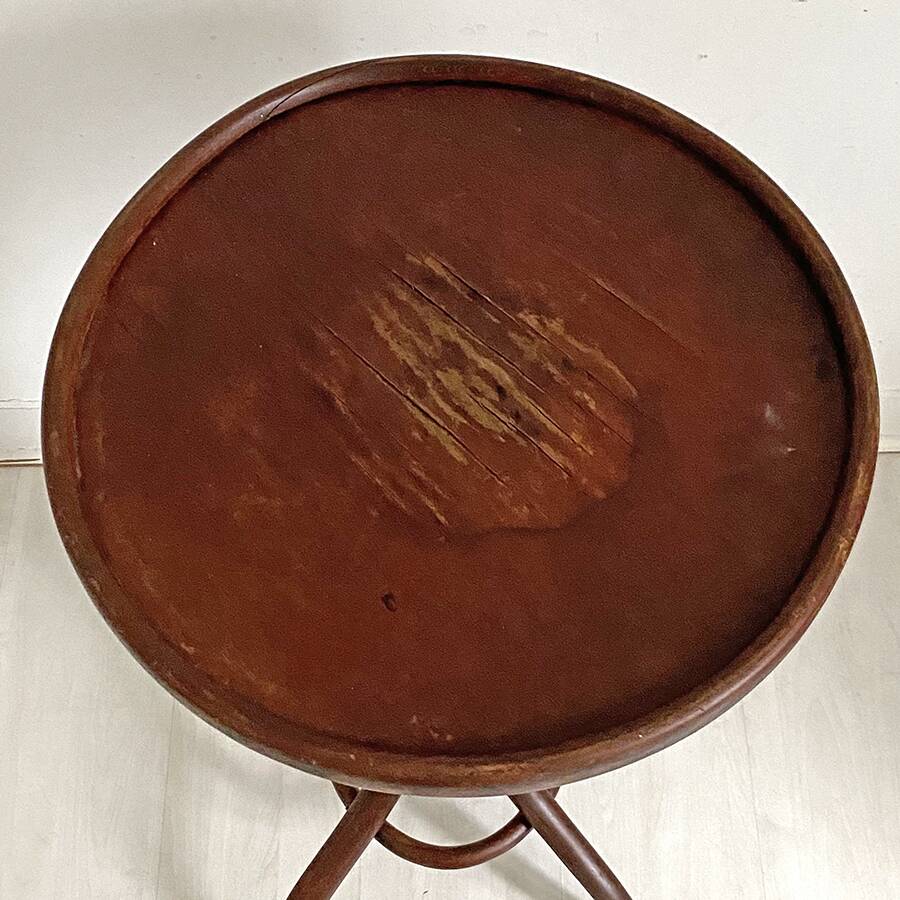 Vintage 50's curved leg side table
