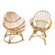 2 x Rohe Noordwolde rattan chairs / Dirk van Sliedregt / 1960s