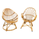 2 x Rohe Noordwolde rattan chairs / Dirk van Sliedregt / 1960s