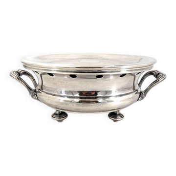 Christofle, beautiful warming tray from the 19th century, in silver-plated metal, very good condition.
