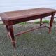 Louis XVI piano bench braided rattan