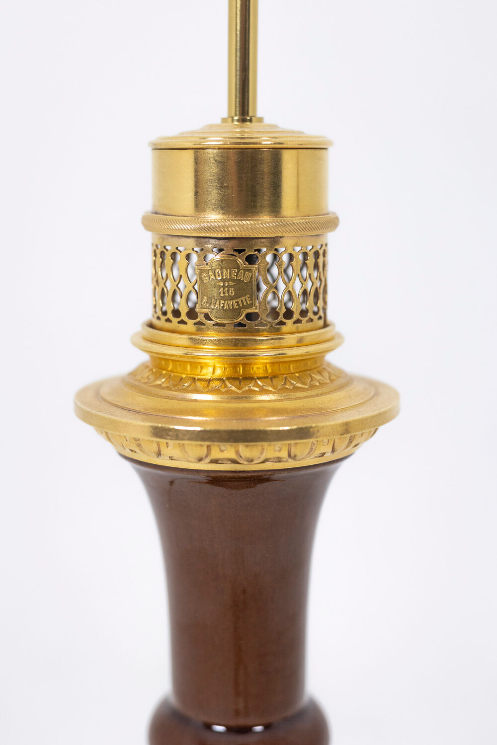 Pair of lamps in porcelain and bronze circa 1880