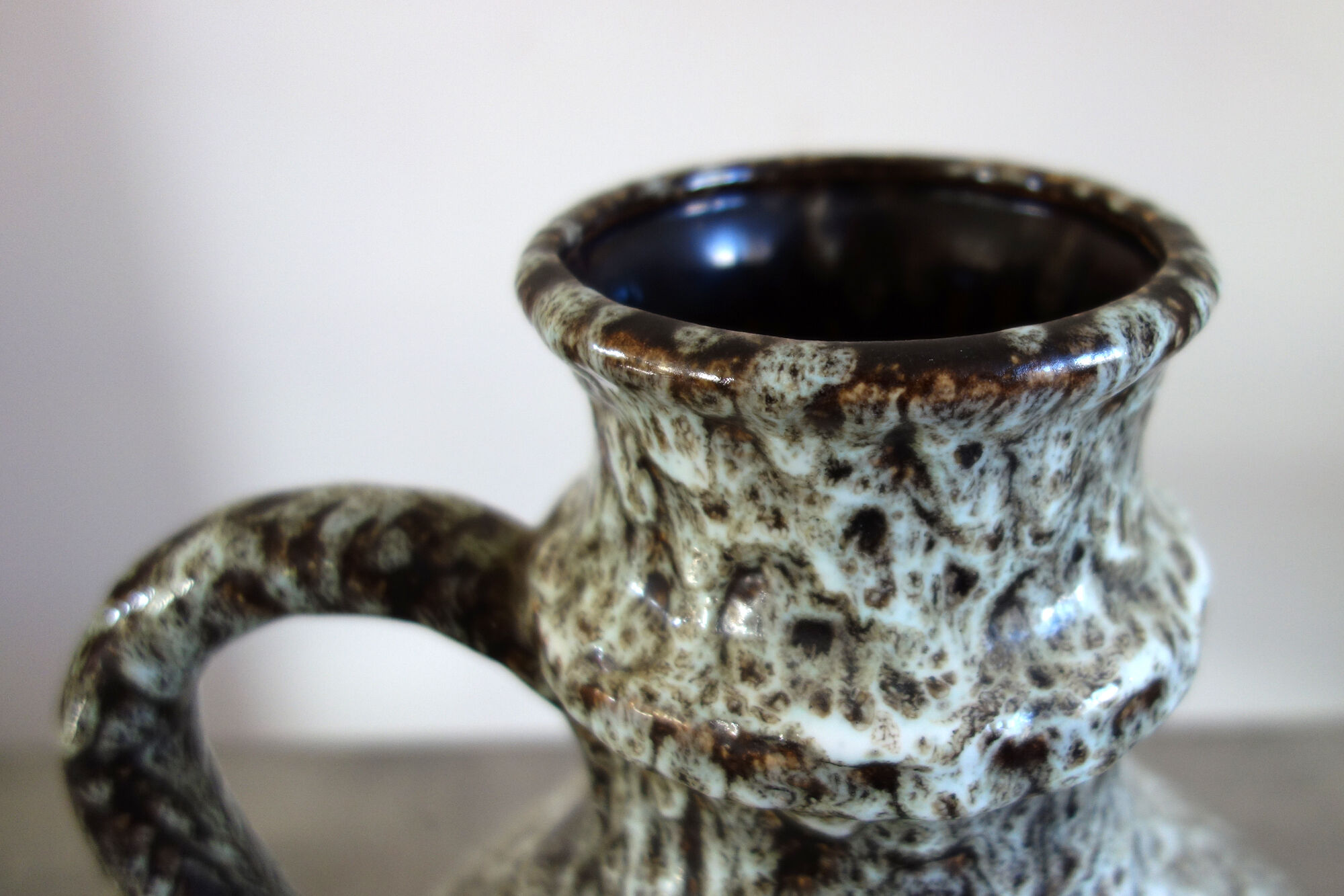 Vintage ceramic vase fat lava West Germany