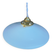 White opaline suspension complete with claw wire, socket and ceiling light