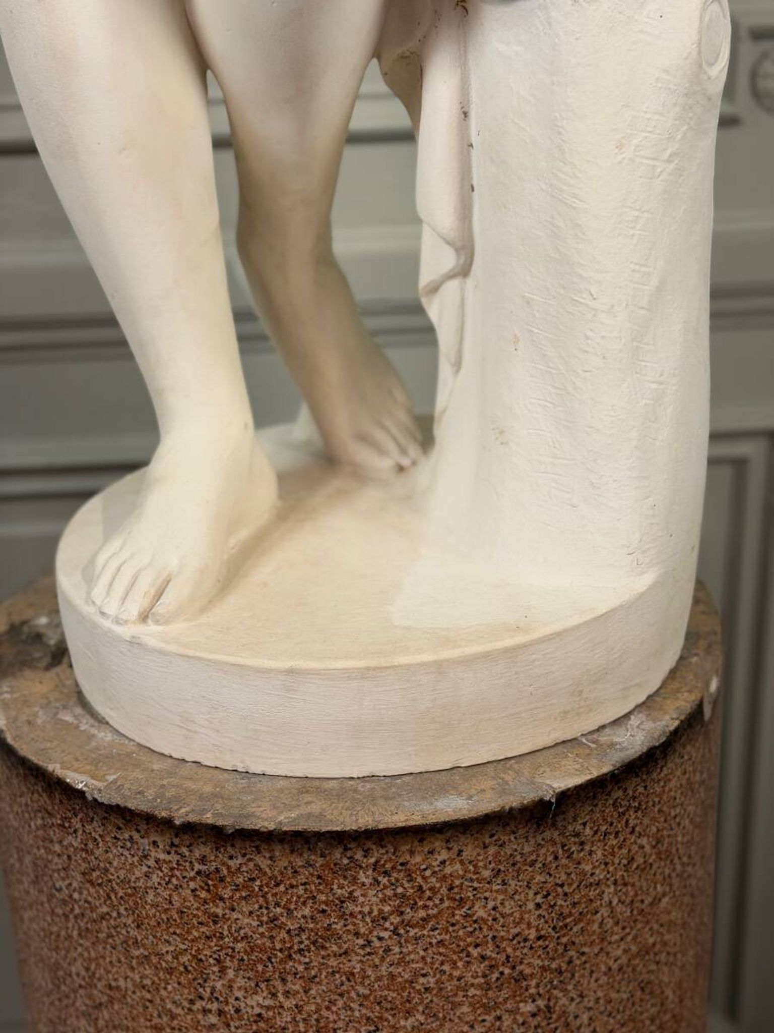 Venus with the Apple, based on the model by Bertel Thorvaldsen in reconstructed marble, 20th century.