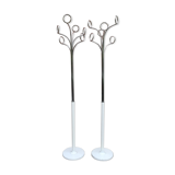 Pair of chrome coat rack designate Fase