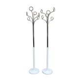 Pair of chrome coat rack designate Fase