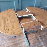Vintage round table with extensions 1970