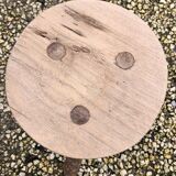 Vintage Brutalist Stool in the Style of Jean Touret 1960