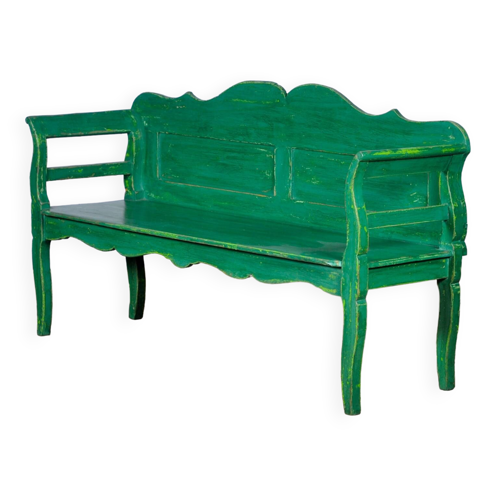 Antique Pine Bench, 1920s