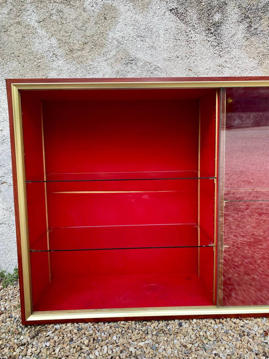 Large vintage 70s display case