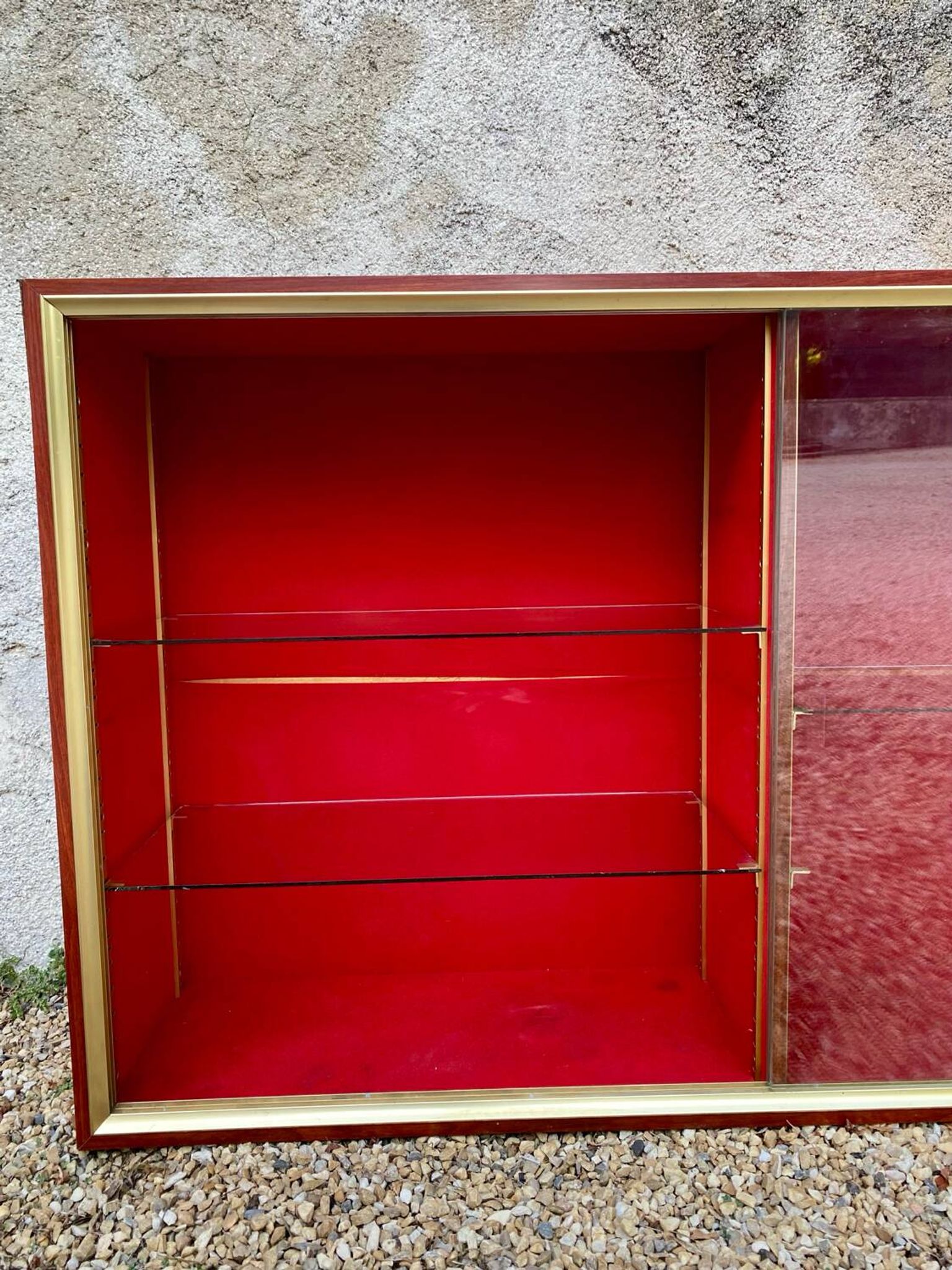 Large vintage 70s display case