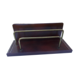 Brass leather mail carrier