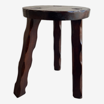 Wooden tripod stool