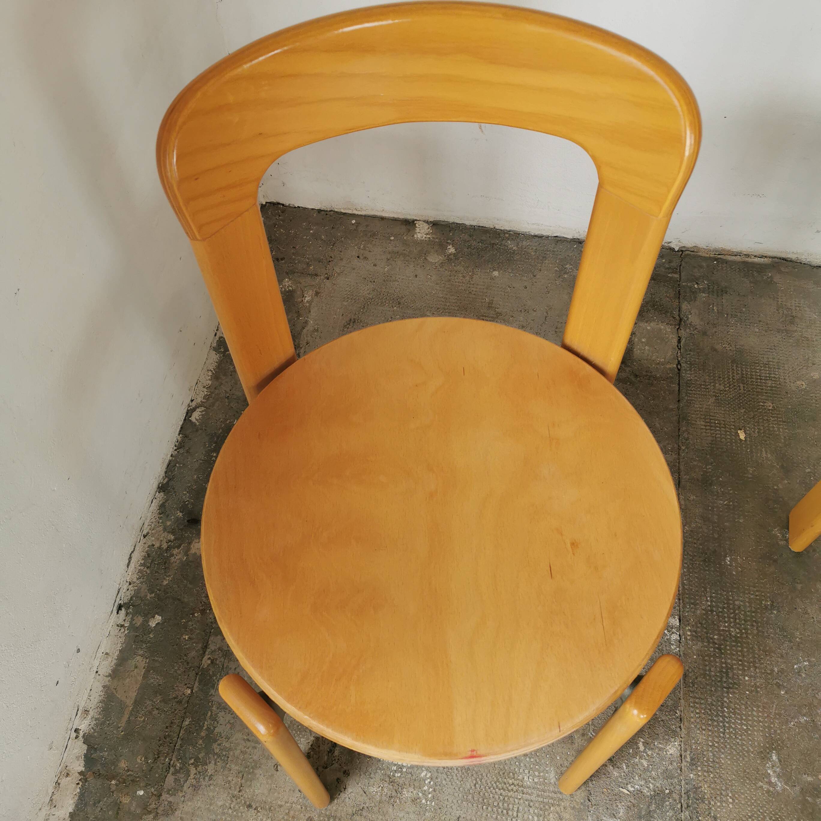 Set of 4 Rey chairs by Bruno Rey for kusch and CO