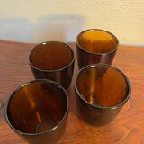 Amber glass iced glass
