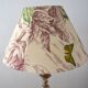 Lampshade, botanical vintage Jouy canvas, flowers