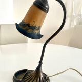 Adjustable table lamp in glass paste, 1960s