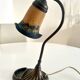 Lampe à poser orientable en pâte de verre, années 60