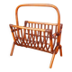 Rattan magazine rack 60s