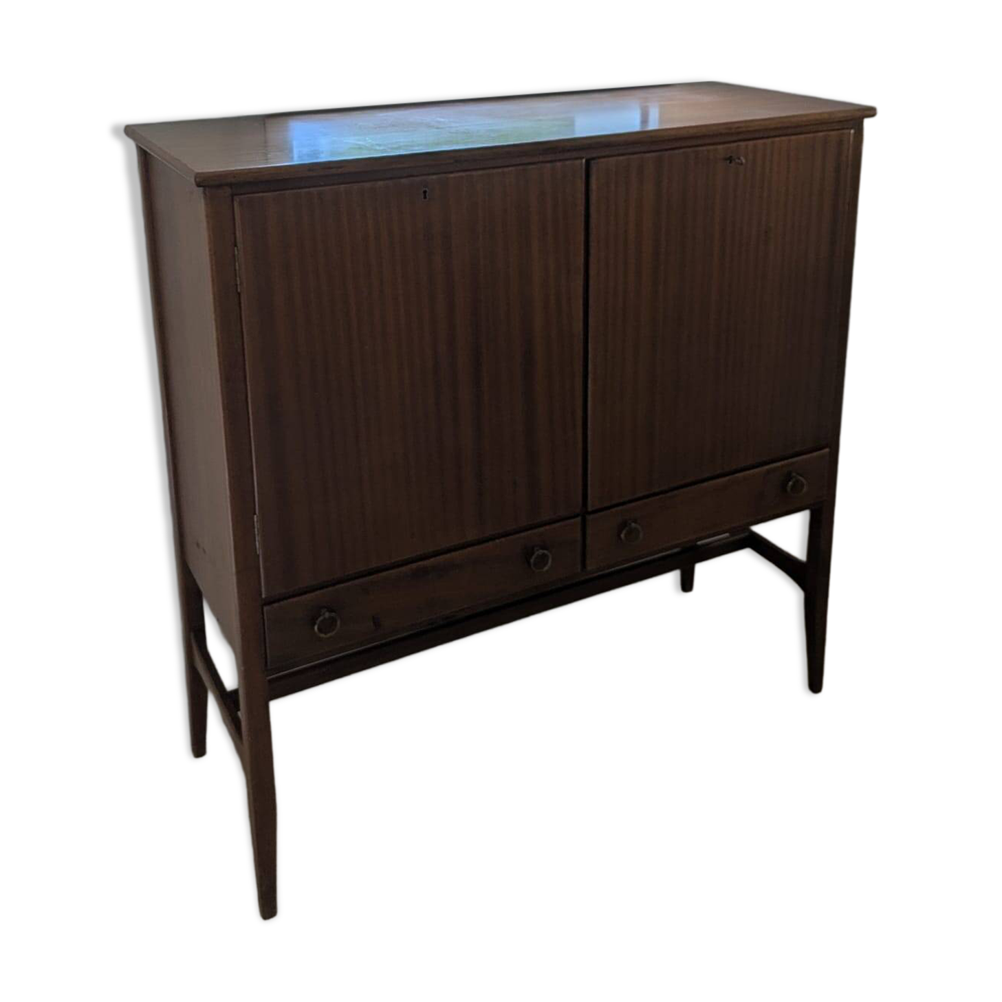 Vintage Buffet Cabinet - Mid-Century style Ole Wanscher - Mahogany/Walnut