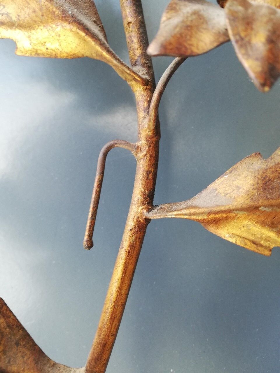 Pair of metal wall lamps