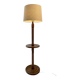Vintage reading lamp in turned wood, Charles Dudouyt style with t
