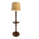 Vintage reading lamp in turned wood, Charles Dudouyt style with t