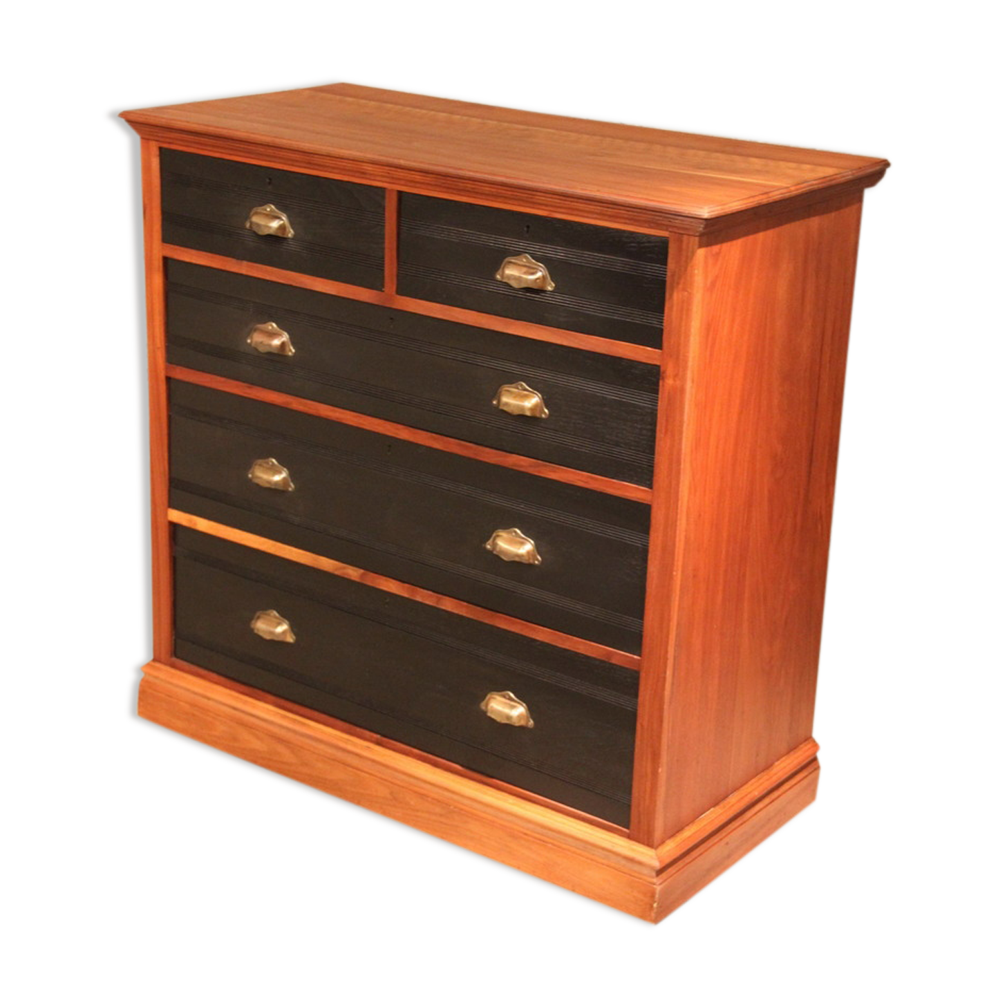 English mahogany black dresser