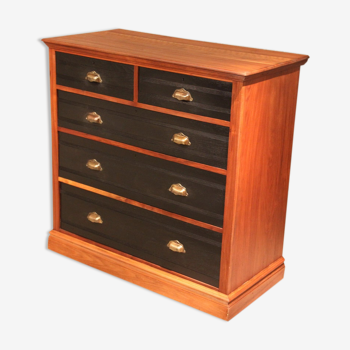 English mahogany black dresser