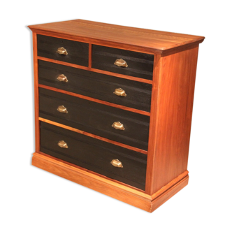 English mahogany black dresser
