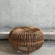 Wicker ottoman/pouf  Lobster Pot by Franc Albini