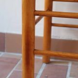 Pair of rustic straw chairs