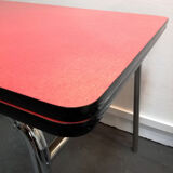 Red formica table