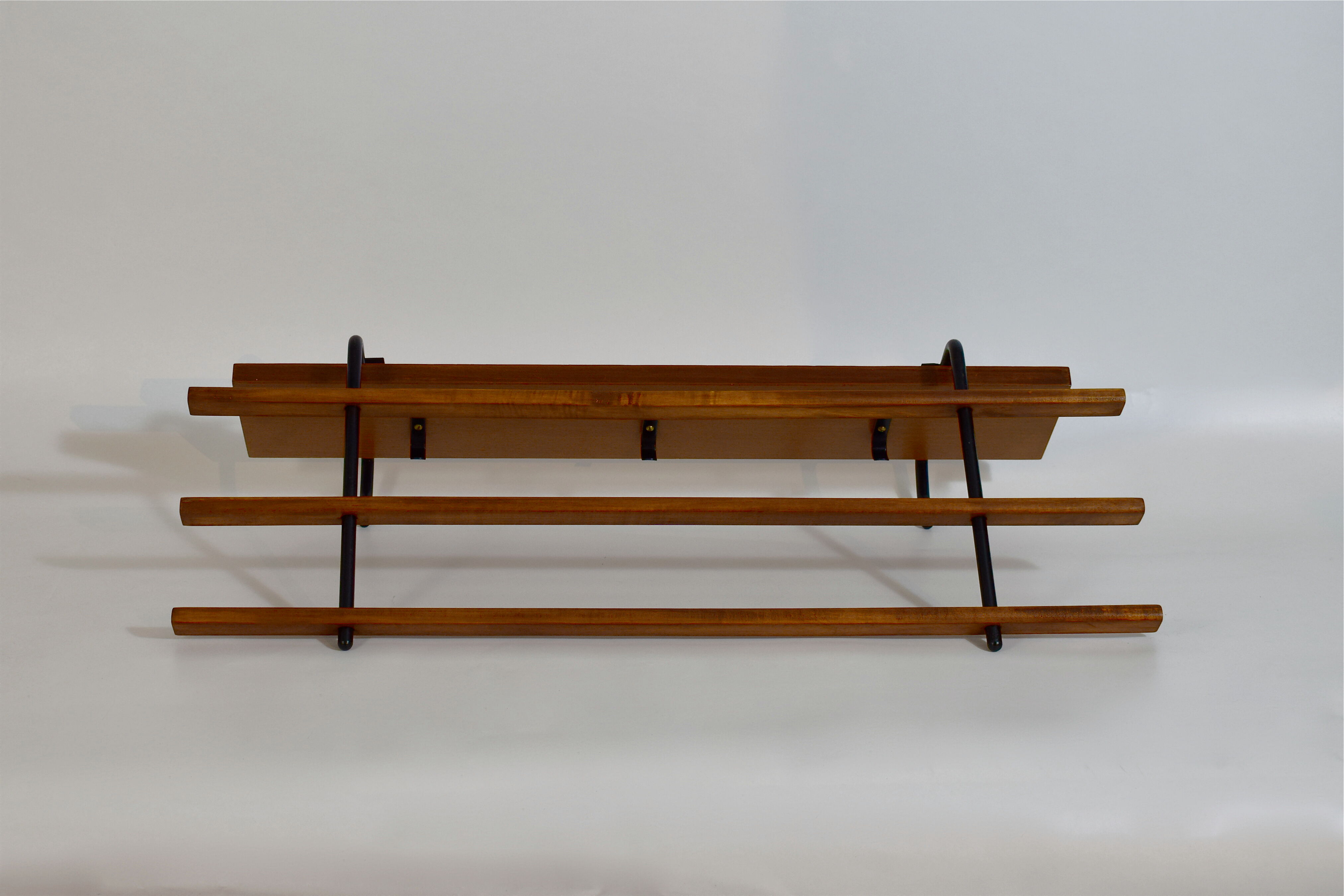 Scandinavian wall coat rack teak 1960