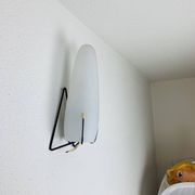 Louis Kalff wall lamp from the 50s, opaline
