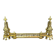 Paire de chenets en bronze doré, style Louis XVI, XIXe Siècle