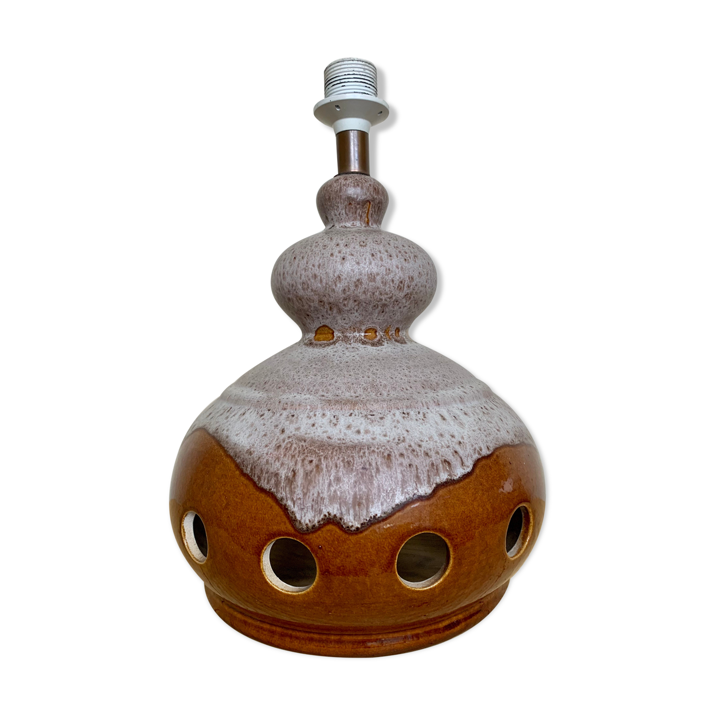 West Germany lamp stand with double lighting