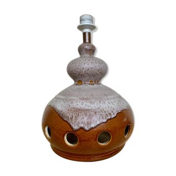 Pied de lampe West Germany à double éclairage