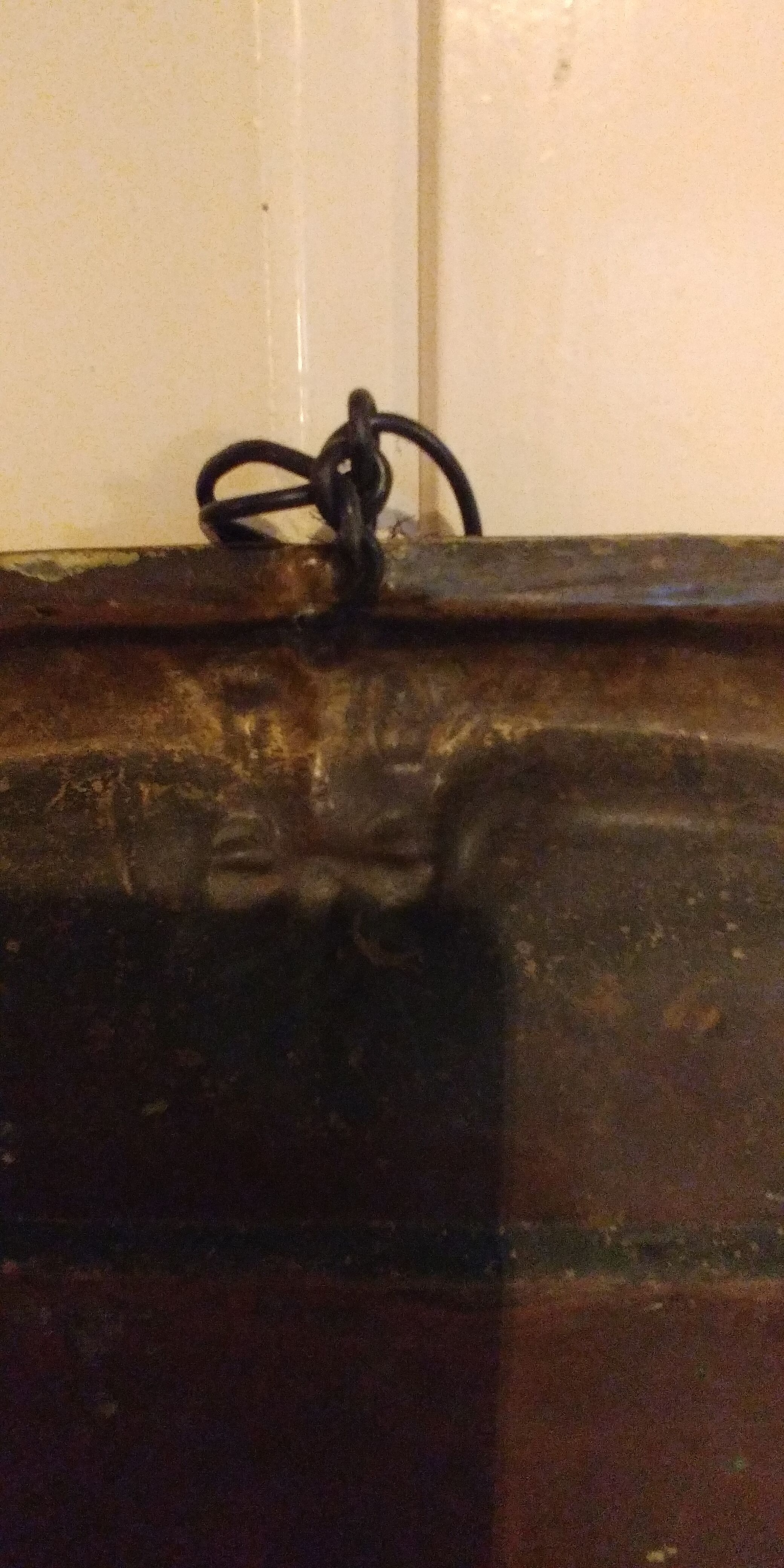 Brass fireplace plate