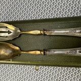 Silver and Vermeil Salad Servers from the Art Nouveau period