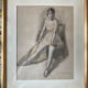 Dessin danseuse dans sa loge - Charle Emmanuel Jodelet