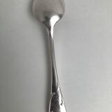 Set of 10 old silver spoons