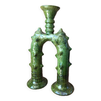 Tamegroute pottery candle holder